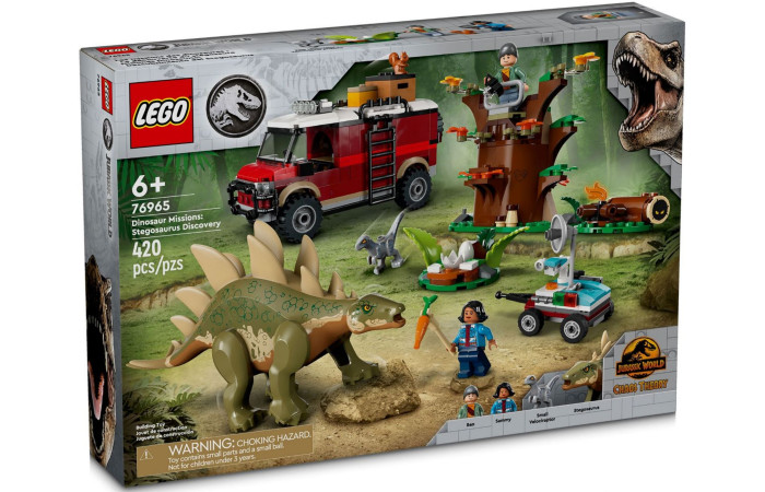 Конструктор LEGO Jurassic World Місії динозаврів: відкриття Стегозавра 76965.