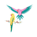 Конструктор LEGO Art Колекція фауни – папуги Ара (31211).