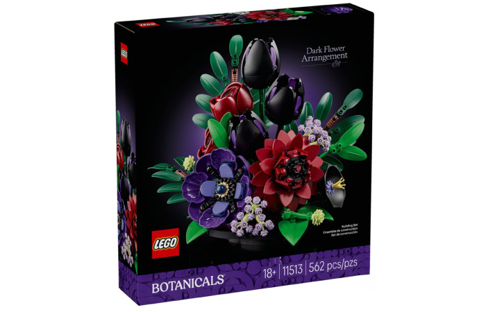 Конструктор LEGO Icons Композиція з темних квітів(11513). Конструктор LEGO Icons Композиція з темних квітів(11513).