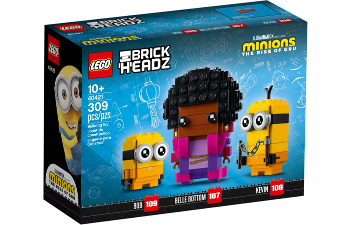 Конструктор LEGO Brick Headz Белль Боттом, Кевін та Боб (40421).