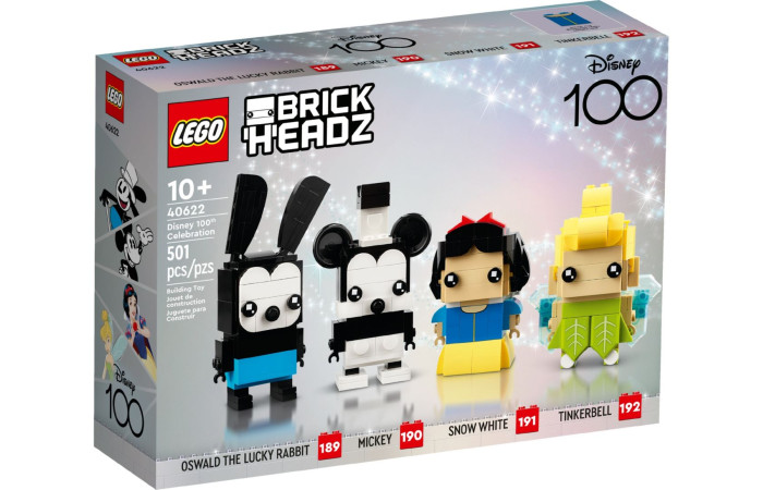 Конструктор LEGO Brick Headz Святкування 100-річчя Діснея (40622).
