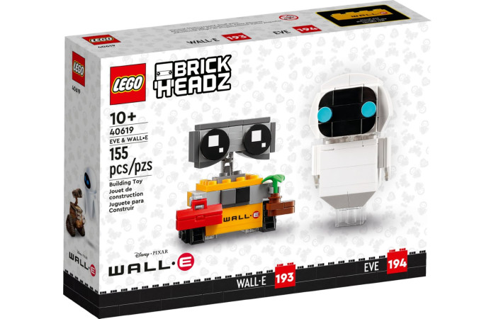 Конструктор LEGO Brick Headz EVE & WALL-E (40619).
