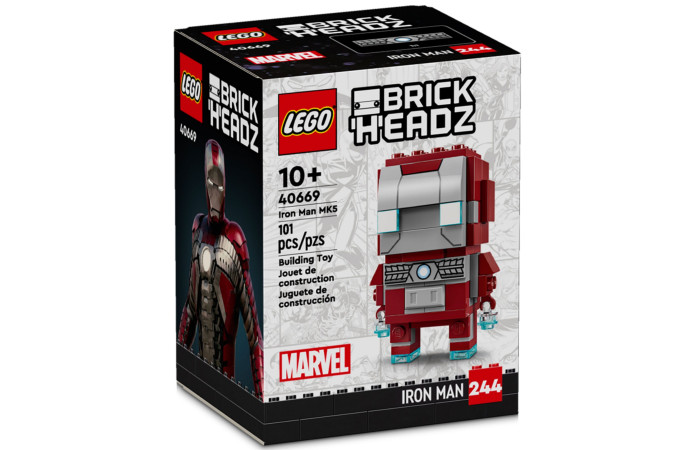 Конструктор LEGO Brick Headz Фігурка Залізної людини MK5 (40669).