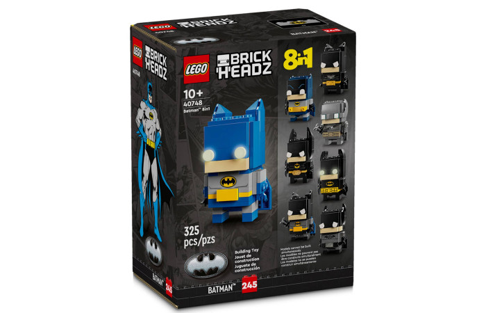 Конструктор LEGO Brick Headz Фігурка Бетмен 8 у 1 (40748). Конструктор LEGO Brick Headz Фігурка Бетмен 8 у 1 (40748).