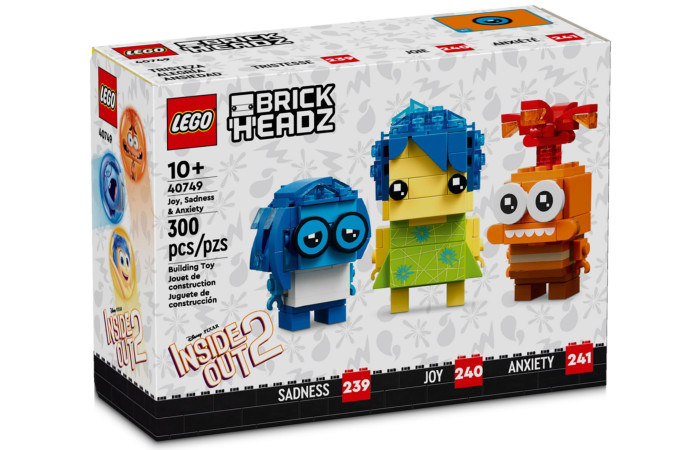 Конструктор LEGO Brick Headz Радість, смуток та тривога (40749). Конструктор LEGO Brick Headz Радість, смуток та тривога (40749).