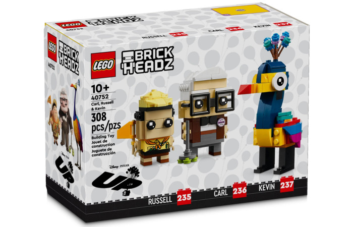 Конструктор LEGO Brick Headz Карл, Рассел та Кевін (40752).