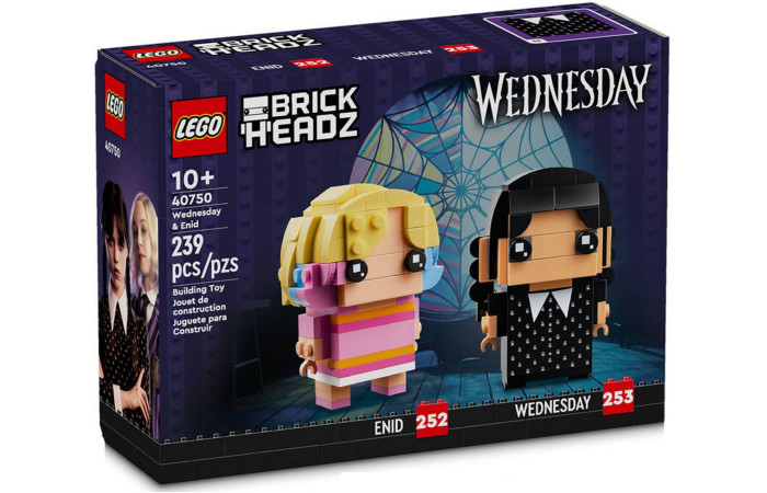 Конструктор LEGO Brick Headz Уенсдей та Енід (40750).