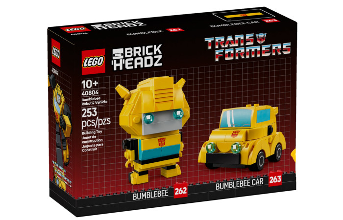 Конструктор LEGO Brick Headz Бамблбі у вигляді робота та машини (40804).
