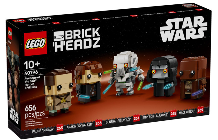 Конструктор LEGO Brick Headz Помста ситхів Герої та лиходії (40796).