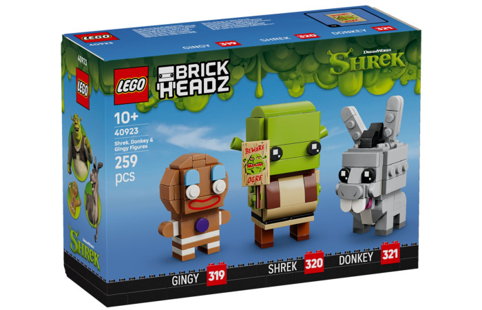 Конструктор LEGO Brick Headz Шрек, Осел та Пряник (40923).