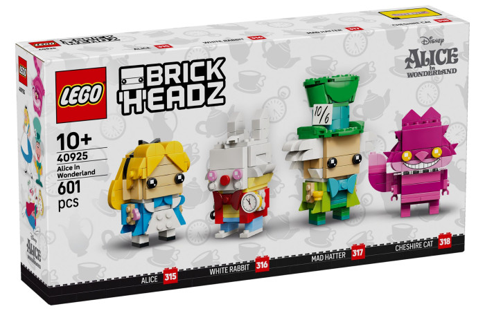 Конструктор LEGO Brick Headz Аліса в Країні чудес (40925).