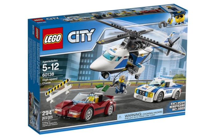 Конструктор LEGO City Стремительная погоня (60138).