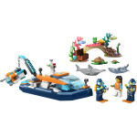 Конструктор LEGO City Човен для дайвінгу Explorer (60377).