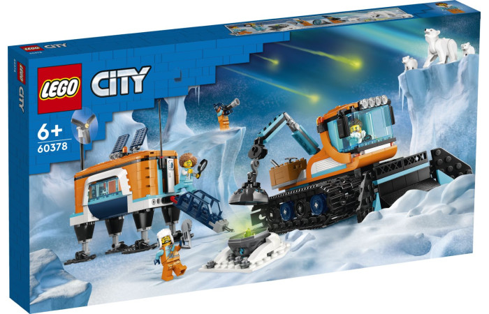 Конструктор LEGO City Вантажівка Arctic Explorer та мобільна лабораторія (60378). Конструктор LEGO City Вантажівка Arctic Explorer та мобільна лабораторія (60378).