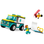 Конструктор LEGO City Швидка допомога та сноубордист (60403).