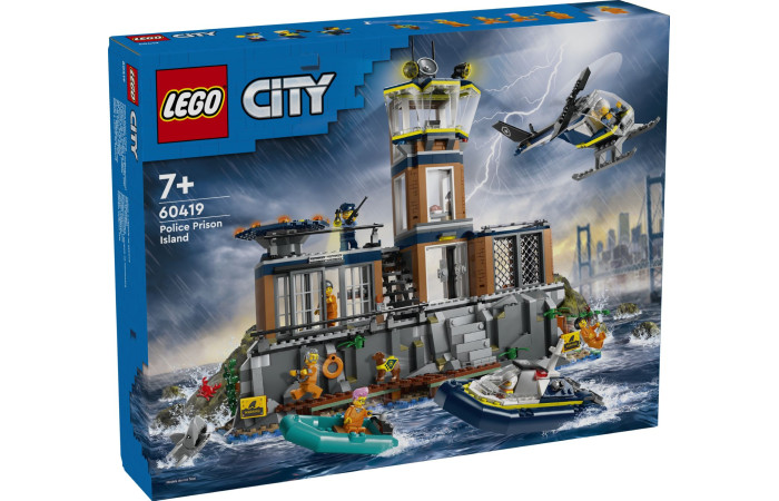 Конструктор LEGO City Поліцейська в'язниця на острові (60419).