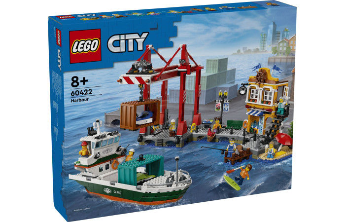 Конструктор LEGO City Приморська гавань з вантажним кораблем (60422).
