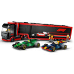 Конструктор LEGO City Вантажівка F1 з RB20 та AMR24 (60445).
