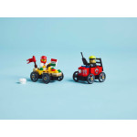 Конструктор LEGO City Піца-авто проти пожежної машини (60458).