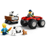 Конструктор LEGO City Красный фермерский трактор (60461).