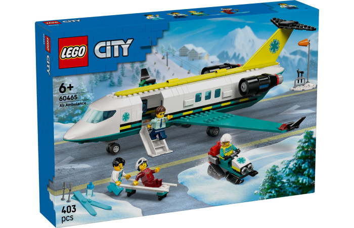 Конструктор LEGO City Літак швидкої допомоги (60465).