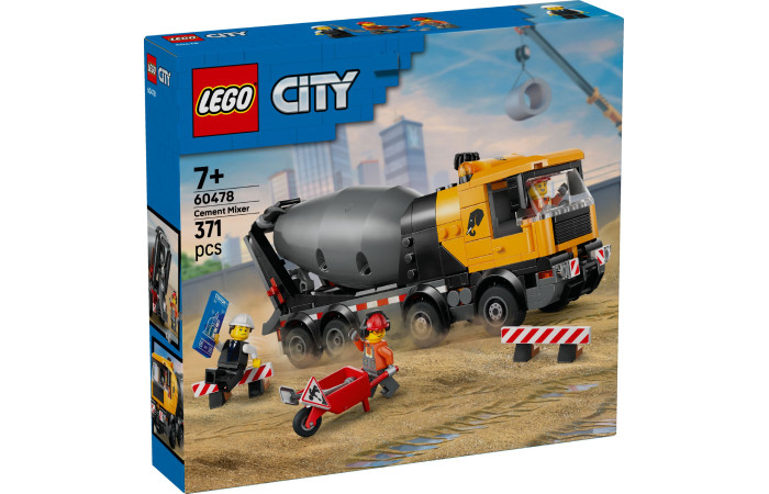 Конструктор LEGO City Бетонозмішувач (60478).