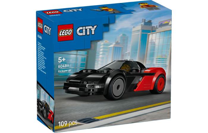 Конструктор LEGO City Электромобиль-суперкар (60486).