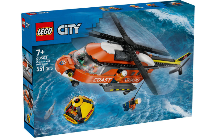 Конструктор LEGO City Вертоліт берегової охорони (60503).