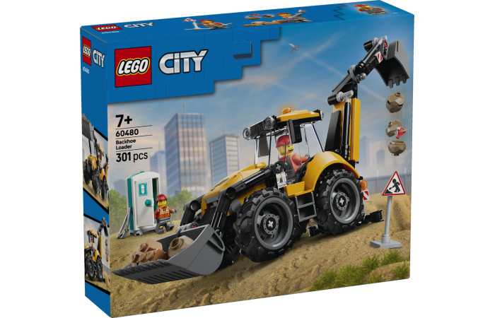 Конструктор LEGO City Желтый экскаватор-погрузчик (60480).