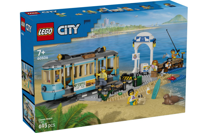 Конструктор LEGO City Классический пляжный трамвай (60506).