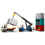Конструктор LEGO City Портовой грузовой поезд с краном (60509).