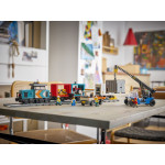 Конструктор LEGO City Портовой грузовой поезд с краном (60509).