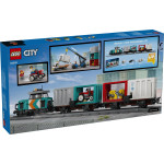 Конструктор LEGO City Портовой грузовой поезд с краном (60509).