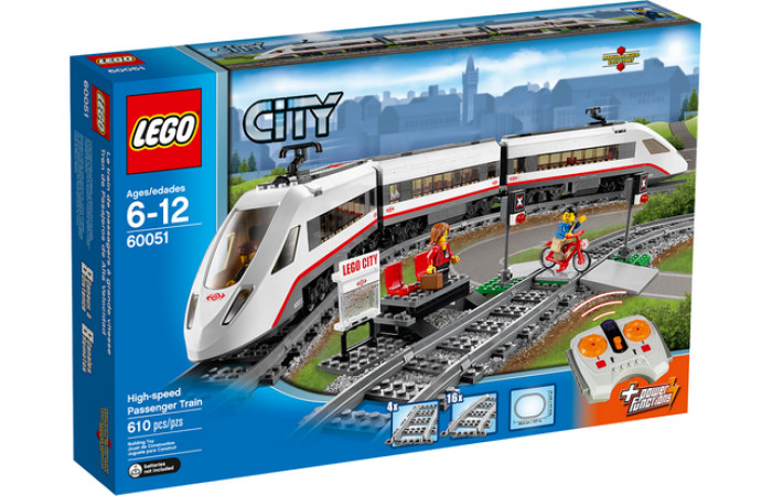 Конструктор LEGO City Скоростной пассажирский поезд (60051).
