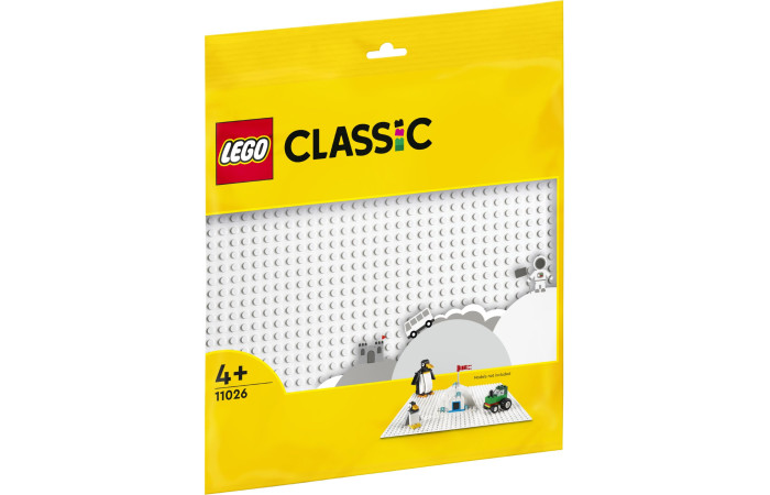 Конструктор LEGO Classic Біла базова пластина (11026).