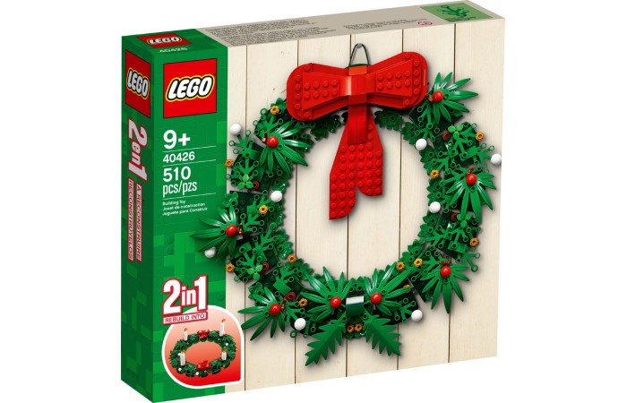 Конструктор LEGO Creator Різдвяний вінок 2-в-1 (40426).