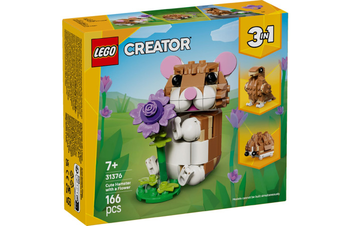 Конструктор LEGO Creator Милый хомяк с цветком (31376).