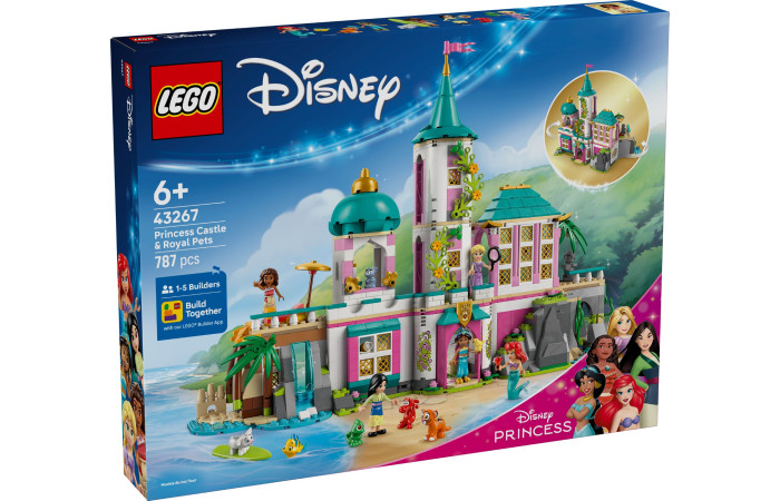 Конструктор LEGO Disney Замок принцеси і королівські вихованці (43267).