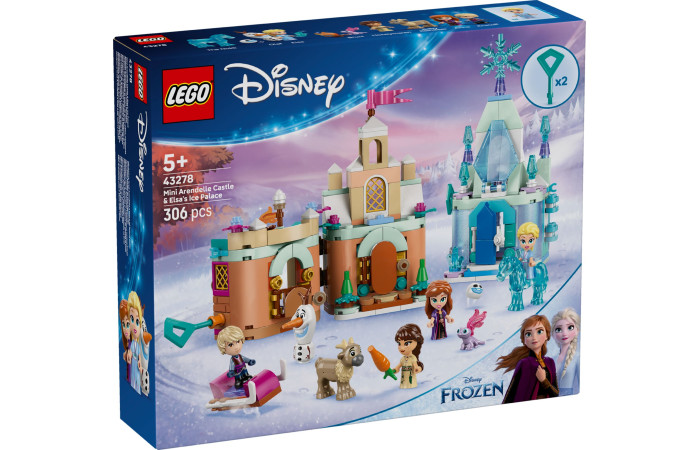 Конструктор LEGO Disney Мини замок Эренделл и ледяной дворец Эльзы (43278).