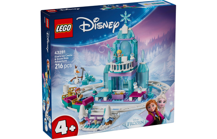 Конструктор LEGO Disney Крижаний замок Ельзи і снігова гірка (43281).