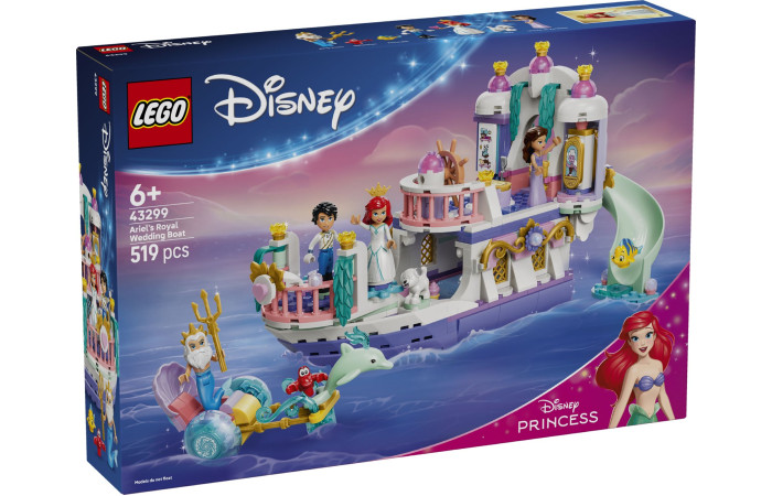 Конструктор LEGO Disney Королевский свадебный корабль Ариэль (43299).