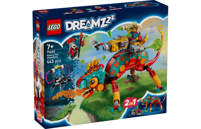 Конструктор LEGO DREAMZzz Вогняний хамелеон Матео (71492).