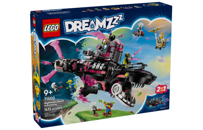Конструктор LEGO DREAMZzz Підводний човен Акула (71500).
