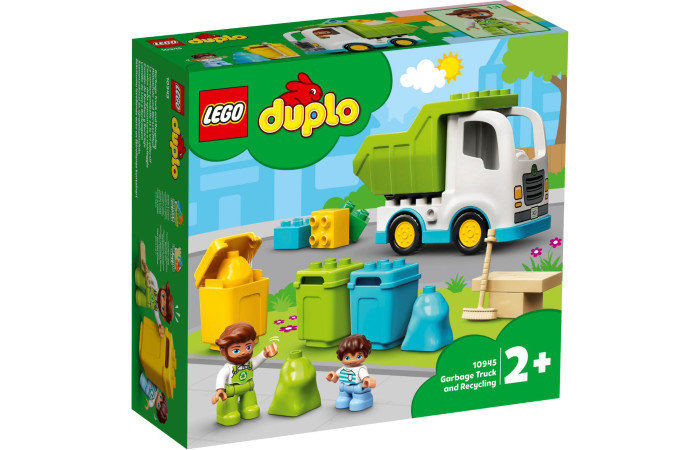 Конструктор LEGO DUPLO Сміттєвоз та контейнери (10945).