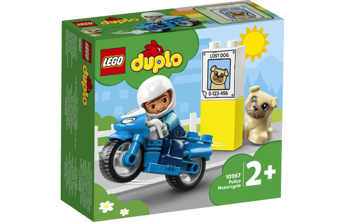 Конструктор LEGO DUPLO Поліцейський мотоцикл (10967). Конструктор LEGO DUPLO Поліцейський мотоцикл (10967).