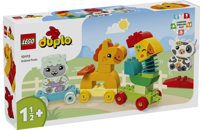 Конструктор LEGO DUPLO Поїзд із тваринами (10412). Конструктор LEGO DUPLO Поїзд із тваринами (10412).