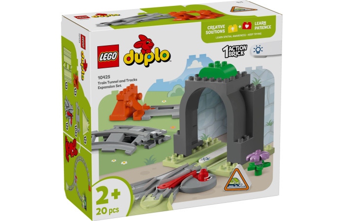 Конструктор LEGO DUPLO Залізничний тунель та колії (10425).