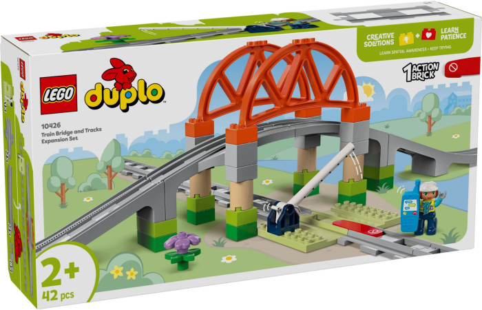 Конструктор LEGO DUPLO Залізничний міст та колії (10426).
