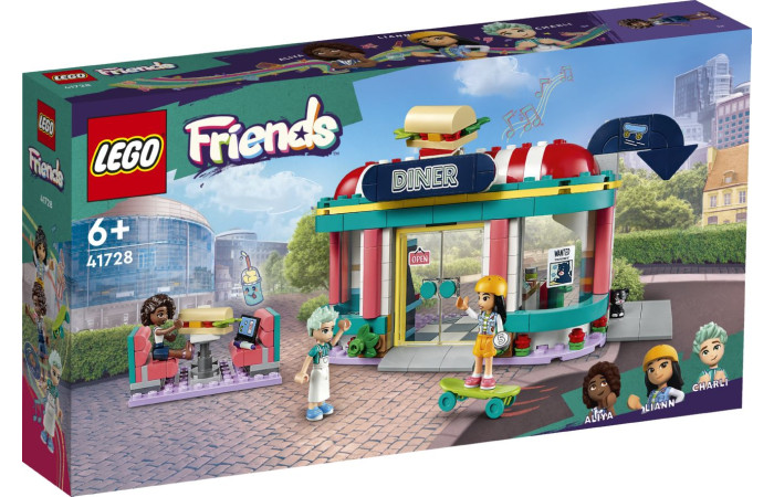 Конструктор LEGO Friends Ресторанчик у центрі Хартлейк Сіті (41728).