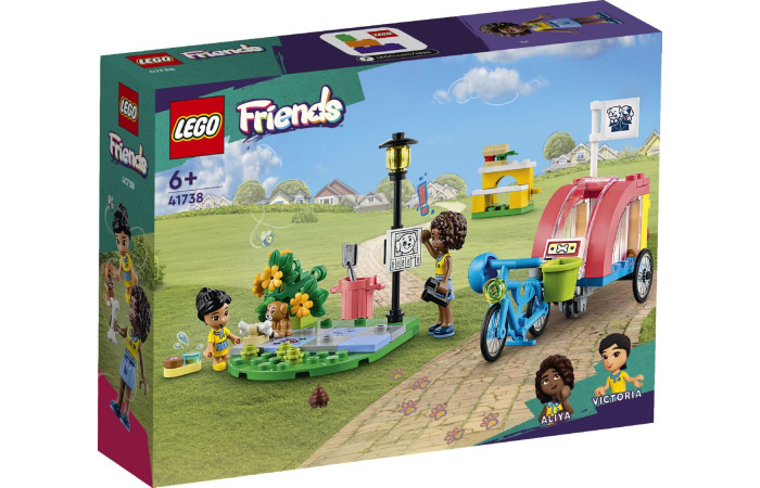 Конструктор LEGO Friends Велосипед спасательного центра для собак (41738).